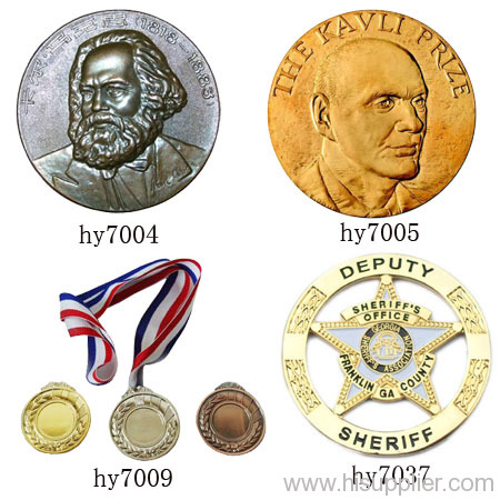 Bronze badge medal plaque