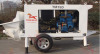 Trailer concrete pump