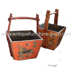 Tibetan antique furniture basket