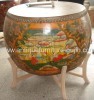 antique oriental big drum