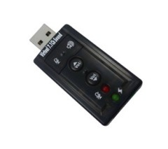 3D 7.1channel USB Sound Card Adapter