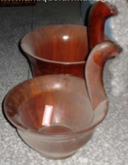Antique wooden water bucket