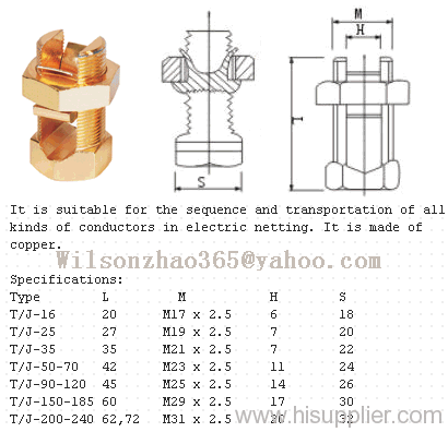 Copper Bolt Connectors