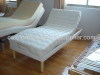 Adjustable bed with mattress