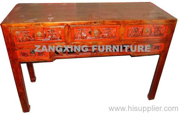 Antique chinese carved table