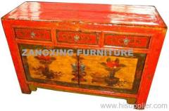 Chinese antique painted big cabinet