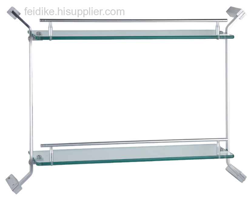 double glass shelf