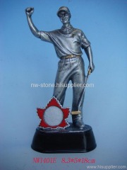 resin golf trophy