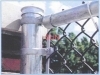 Galvanized chain link fence