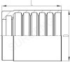 No-Skive Ferrule for SAE 100R1AT/EN 853 1SN Hose