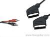 Scart to scart+2 RCA plug cable