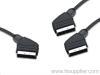 Scart to 2 Scart Plug Cable