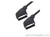 9 Pin Scart Plug to Scart Socket Cable