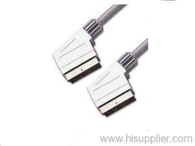21 Pin Scart plug to Scart Plug Cable( Metal Assembled)