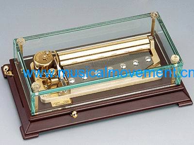 GRAND CRYSTAL WIND UP MUSICAL GIFTS 78 NOTE LUXURY MUSIC BOX MOVEMENT MANUFACTURING