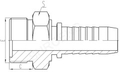 O-RING Metric Male Flat Seal