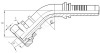 45° O-ring Metric Female 24° Cone Seal L.T.