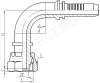 90° Metric Metric Female 24° Cone Seal H.T.