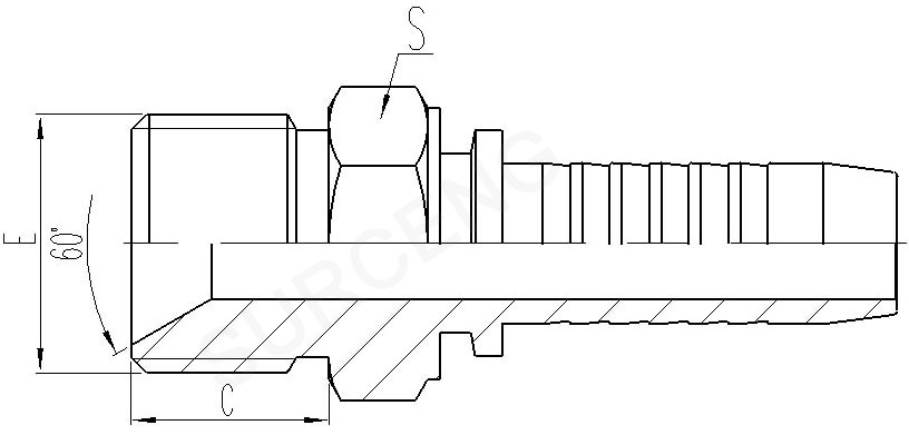 BSP Meal 60° Cone Seat Seal