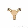 Brass 3 way connector