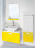 Yellow Lacquered Bathroom Cabinet