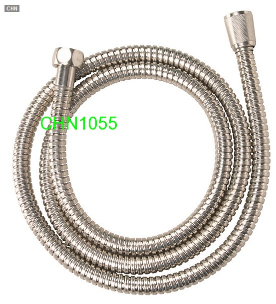 brushed nickle extensible shower hose tube pipe