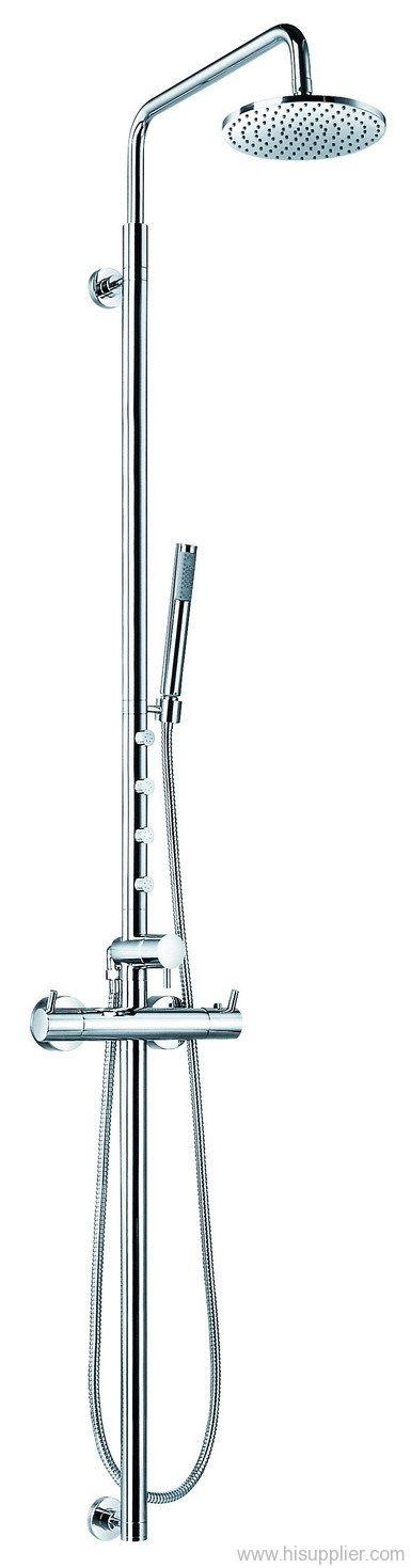 Wall thermostatic shower mixer