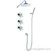 Wall thermostatic concealed shower mixer