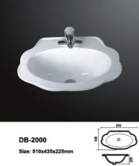 Drop Down Sink,Above Sink,Dropped In Basin,Above Counter Basin,Porcelain Drop In Sink,Ceramic Drop In Washbasin