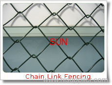 Steel wire Chain link fencings