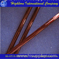 red quartz glass tube