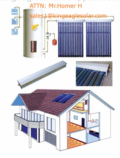 Solar Collector System, Heat Pipe Vacuum Tube, Solar Water Heater, Split Solar Thermal Collector