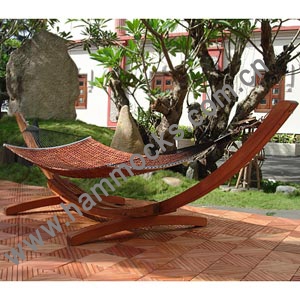 Wood Hammock Bed