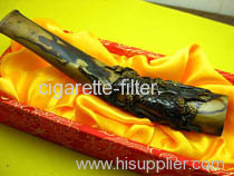 Black corel cigarette filters