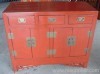 Chinese antique sideboard red lacquer