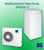 Multifunctional heat pump-cooling.heating,domestic water