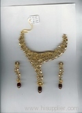 Antique gold necklace set