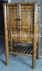 Antique bamboo dish cabinet