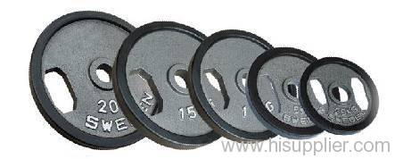 rubber-edged barbell set