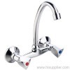 Two handle Wall mount sink faucets