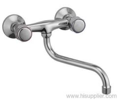 Double Handle Wall Mount Faucet