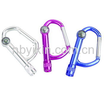 1 LED Carabiner Keychain Light