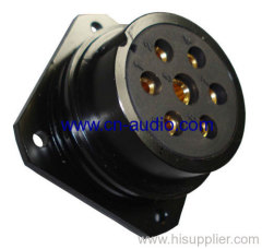 7-Pin female panel mount Socapex socket