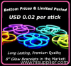 8&quot; glow bracelets 100 pcs packed