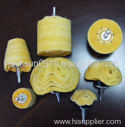 yellow buffing wheel