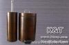 Stainless steel copper-platedtrash cans set