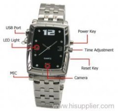 4GB Stainless spy camcorder watch-Mini wireless DVR