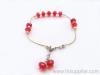 red crystal anklet