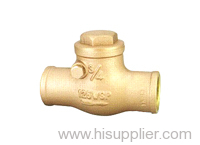 Brass swing check valves