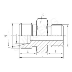 UNF THREAD STUD ENDS WITH O-RING SEALING ISO 11926